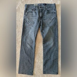 Men’s AG grey washed jeans